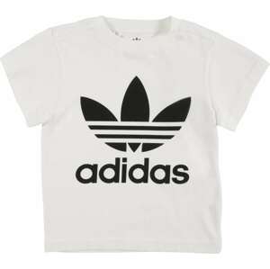 Tričko 'Adicolor Trefoil' adidas Originals černá / bílá
