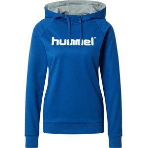 Sportovní mikina Hummel modrá / bílá