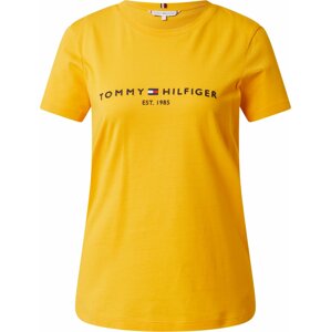 Tričko Tommy Hilfiger noční modrá / zlatě žlutá / světle červená / bílá