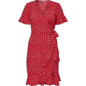 Letní šaty 'Olivia' Only červená / bílá