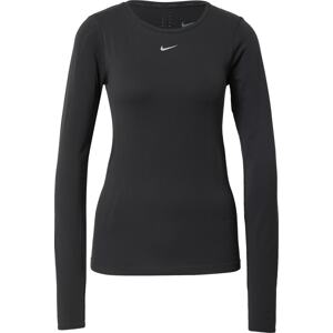 Funkční tričko 'Aura' Nike šedá / černá