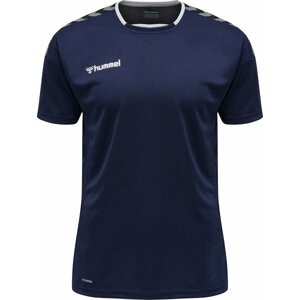 Funkční tričko Hummel marine modrá / šedá / černá / bílá