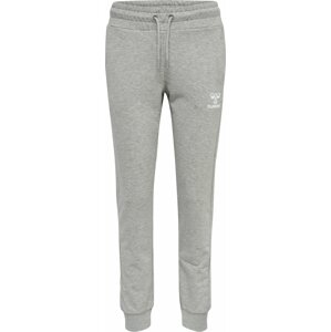 Sportovní kalhoty 'Noni 2.0' Hummel šedý melír / bílá
