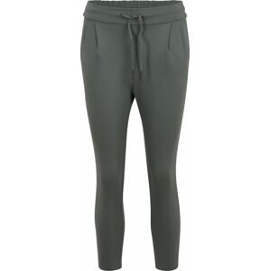 Kalhoty se sklady v pase 'EVA' Vero Moda Petite tmavě zelená