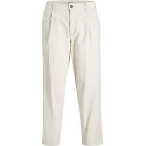 Kalhoty se sklady v pase 'Bill Rico' jack & jones krémová