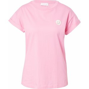 Tričko 'Boyfriend Coloured Sparkle Organic Shirt' Rich & Royal pink