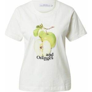Tričko 'Mysen Apples' DEDICATED. brokátová / jablko / světle zelená / černá / bílá