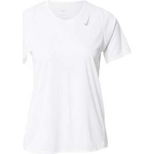 Funkční tričko 'Race' Nike světle šedá / bílá