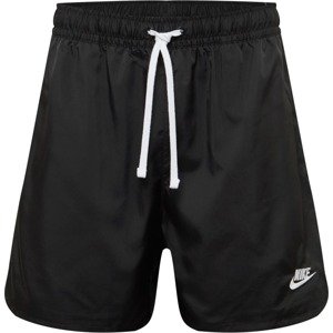 Kalhoty 'Essentials' Nike Sportswear černá / bílá