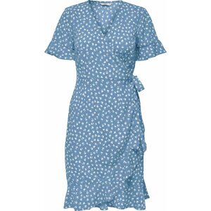 Letní šaty 'Olivia' Only kouřově modrá / bílá