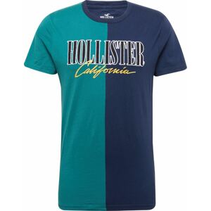 Tričko Hollister námořnická modř / žlutá / smaragdová / černá / bílá