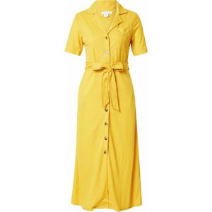 Košilové šaty Warehouse žlutá
