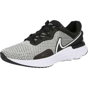 Běžecká obuv 'React Miler 3' Nike černá / bílá