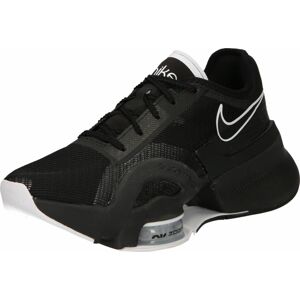 Sportovní boty 'Air Zoom SuperRep 3' Nike černá / bílá
