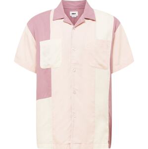 Košile Obey pitaya / pudrová / pastelově růžová