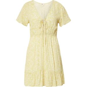 Letní šaty Billabong žlutá / bílá