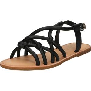 Páskové sandály Tommy Hilfiger hnědá / černá