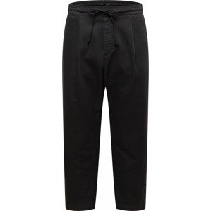 Kalhoty se sklady v pase 'DENVER' drykorn černá