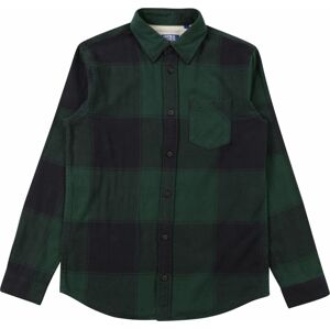Košile 'OWEN' Jack & Jones Junior tmavě zelená / černá