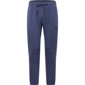 Sportovní kalhoty ADIDAS SPORTSWEAR chladná modrá / černá