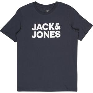 Tričko Jack & Jones Junior námořnická modř / bílá