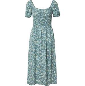 Letní šaty Hollister námořnická modř / světlemodrá / světle žlutá / nefritová