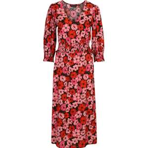 Letní šaty Dorothy Perkins olivová / růžová / červená / černá
