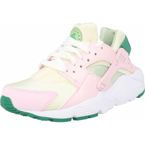 Tenisky 'HUARACHE' Nike Sportswear krémová / trávově zelená / pastelově zelená / růžová