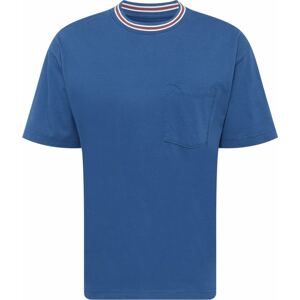 Tričko Abercrombie & Fitch modrá / červená / bílá