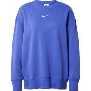 Mikina Nike Sportswear fialkově modrá / bílá