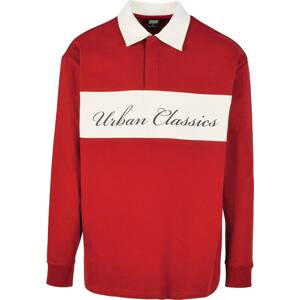 Tričko Urban Classics červená / černá / bílá