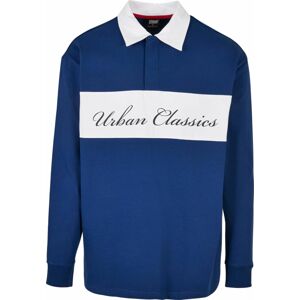 Tričko Urban Classics modrá / černá / bílá