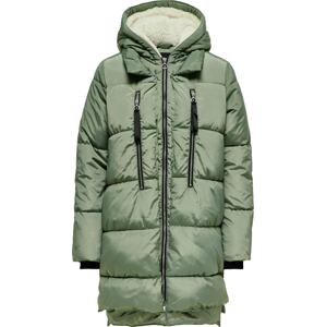 Zimní kabát 'Nora' Only zelená / černá
