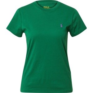 Tričko Polo Ralph Lauren trávově zelená / fialová