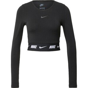 Tričko 'EMEA' Nike Sportswear černá / bílá