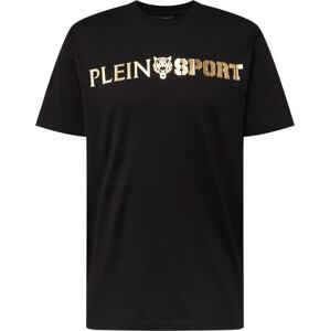 Tričko Plein Sport zlatá / černá