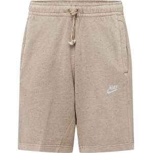 Kalhoty Nike Sportswear šedobéžová