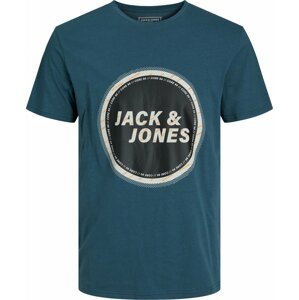 Tričko 'Friday' jack & jones béžová / petrolejová / černá