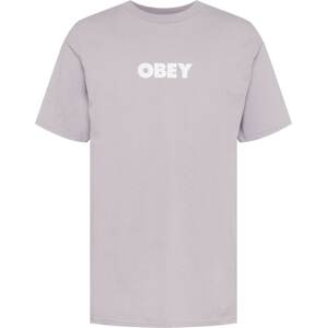 Tričko 'BOLD' Obey fialová / bílá