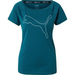 Funkční tričko Puma smaragdová / bílá