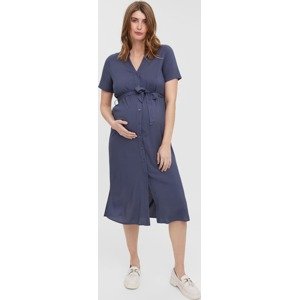 Košilové šaty 'VICA' Vero Moda Maternity modrá
