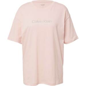 Tričko Calvin Klein Sport šedá / růžová