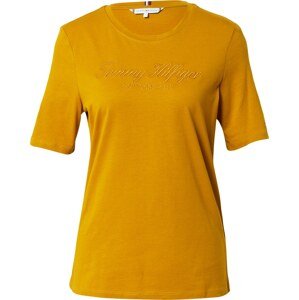 Tričko Tommy Hilfiger tmavě oranžová