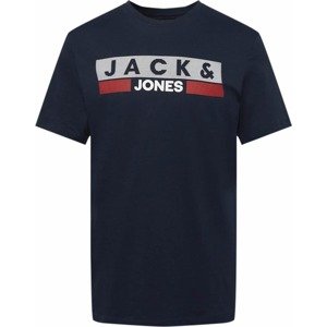 Tričko jack & jones námořnická modř / jasně červená / bílá
