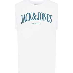 Tričko 'HOOK' jack & jones modrá / bílá