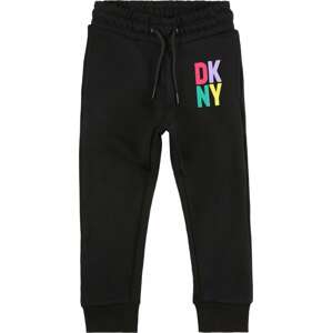 Kalhoty DKNY žlutá / světle fialová / pink / černá