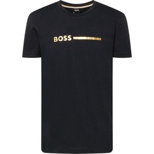 Tričko 'Special' BOSS Black zlatá / černá
