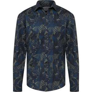 Košile lindbergh námořnická modř / ultramarínová modř / khaki / černá