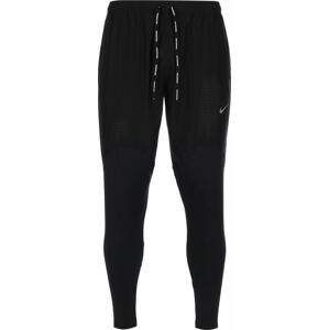 Sportovní kalhoty 'Fast' Nike černá / stříbrná