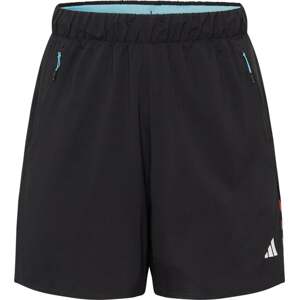 Sportovní kalhoty 'Designed To Move' adidas performance azurová modrá / světle červená / černá / bílá